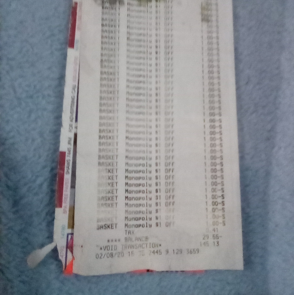 ✨EXTREMELY RARE Monopoly Glitch Receipt✨